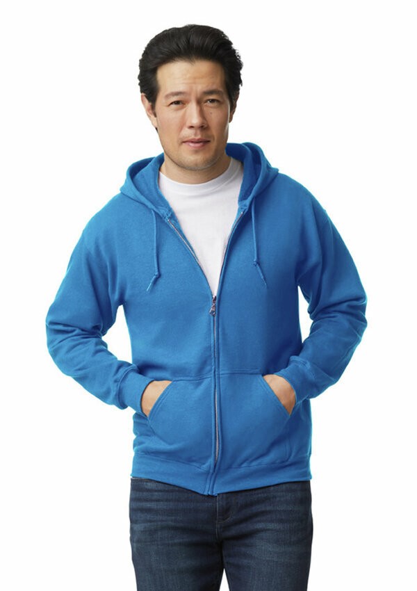 Gildan Heavy Blend Full Zip Hooded Sweater - 51 Royal